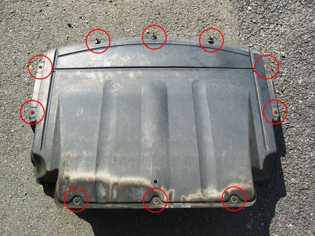 Car Sheild removed